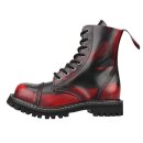 Angry Itch Lederstiefel - 8-Loch Ranger Rub-Off Red