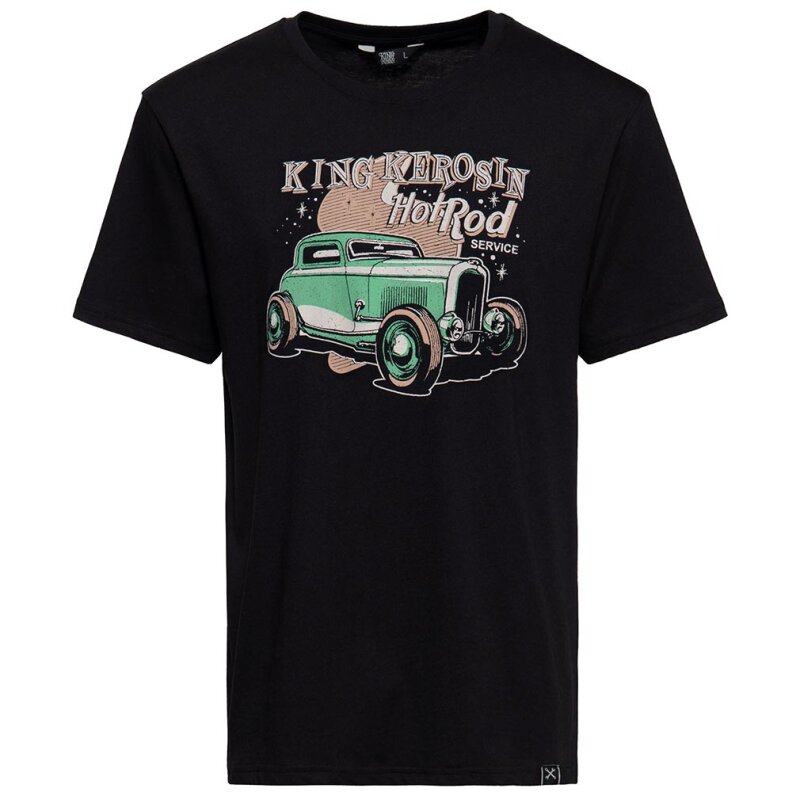 King Kerosin T-Shirt - Hot Rod Service Black, € 39,90