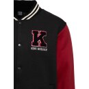 King Kerosin College Jacke - Blanko Schwarz M