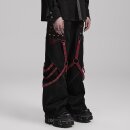 Punk Rave Trousers - Bonded Red