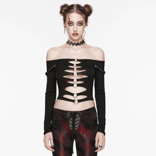 Punk Rave Top Gothique - Pierced