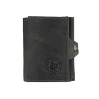 Jacks Inn 54 Leather wallet - Fuzzy Black