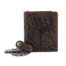 Jacks Inn 54 Leather wallet - Way Brown