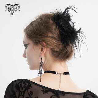 Devil Fashion Hair clip - Midnight Rose