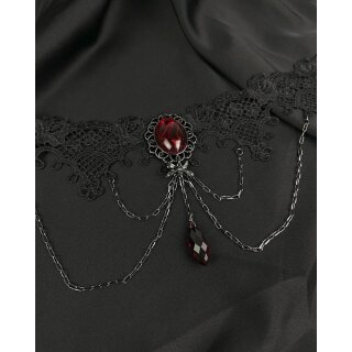 Pamela Mann Gargantilla - Victorian Goth / Lace Bow