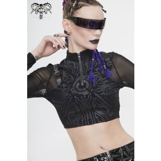 Devil Fashion Crop Top - Cyber Abyss