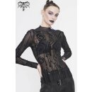 Devil Fashion Langarm Mesh Top - Cyber Circuit