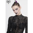 Devil Fashion Top de malla Langarm - Cyber Circuit