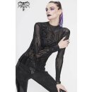 Devil Fashion Langarm Mesh Top - Cyber Circuit