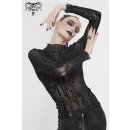 Devil Fashion Langarm Mesh Top - Cyber Circuit