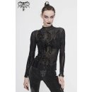 Devil Fashion Langarm Mesh Top - Cyber Circuit