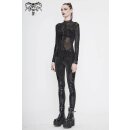 Devil Fashion Top de malla Langarm - Cyber Circuit