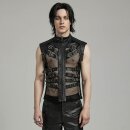 Punk Rave Zipper Tank Top - Ironclad Shadow