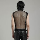 Punk Rave Zipper tank top - Ironclad Shadow