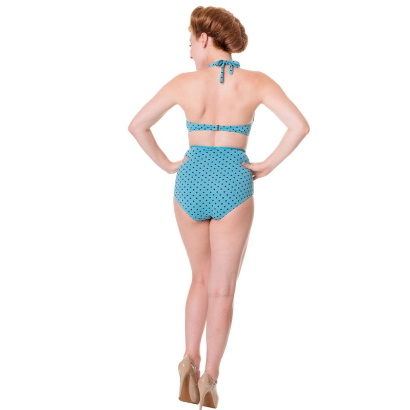 Banned Bikini Retro Polka Dots Hellblau 21 90