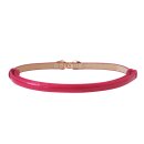 Banned Faux Leather Belt - Bitter Sweet Hot Pink