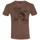 T-shirt lavé à Lhuile King Kerosin -...