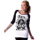 Sun Records by Steady Clothing 3/4 maniche Raglan Shirt -...