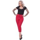 Pantalon Capri taille haute Steady Clothing - Rouge moineau
