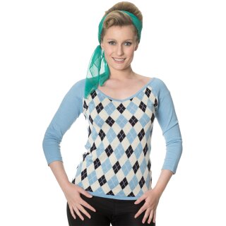 Pull en maille vintage Dancing Days - Great Heights Bleu