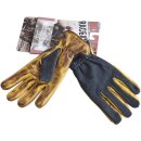 King Kerosin Leather Biker Gloves - Work Glove Denim To...