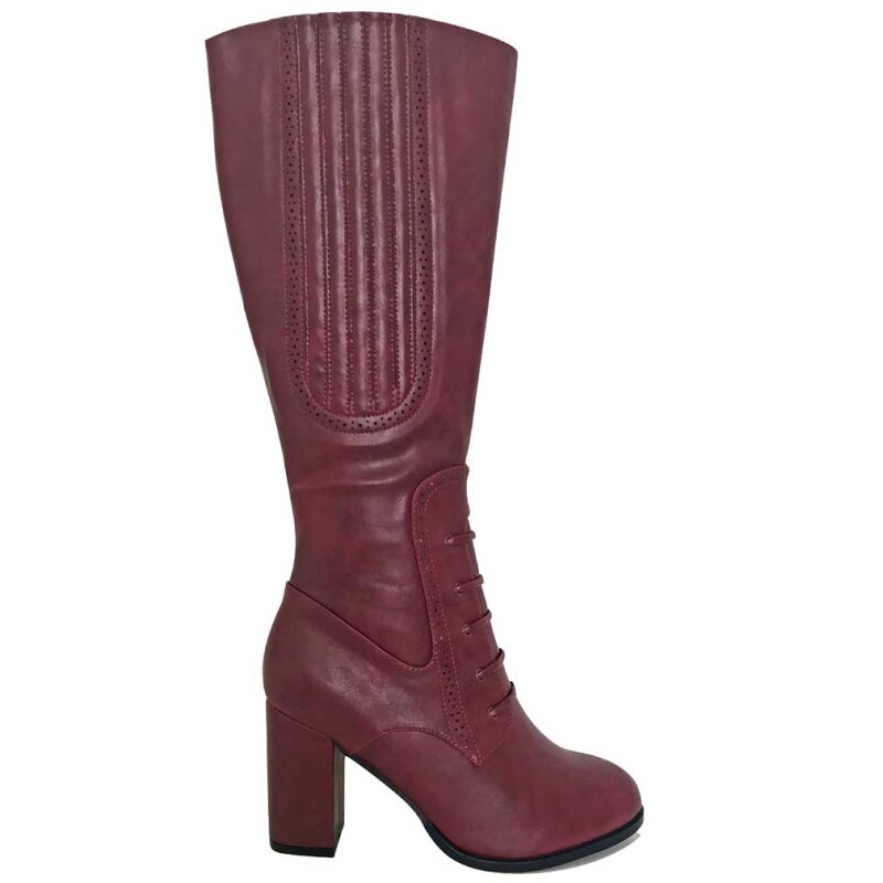 Banned Retro Vintage High Boots - Roscoe Burgundy, â¬ 34,90