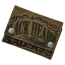 Jacks Inn 54 Leather Wallet with Chain - Black Bourbon...