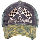 King Kerosin Trucker Cap - Kustoms &  Garage Green
