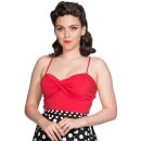 Banned Retro Top - Veronica Wrap Red
