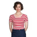 Banned Retro T-Shirt - Land Ahoy Red