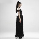 Punk Rave Maxi Dress - Black Lily of the Valley