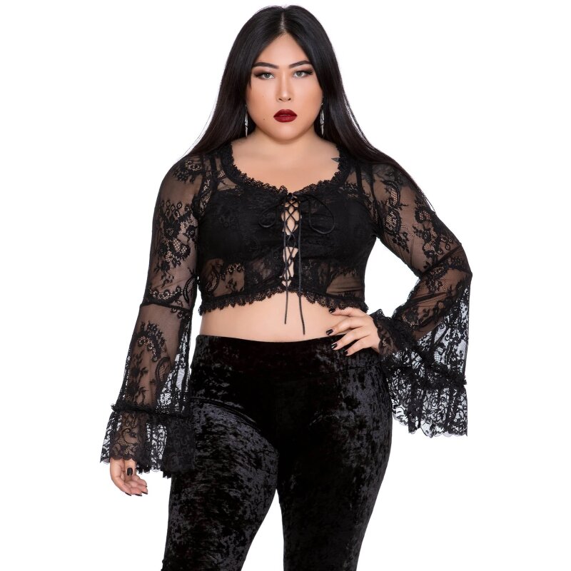 Killstar Spitze Crop Top - Verena, € 39,90