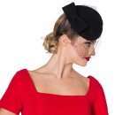 Mini chapeau Banned Retro - Shamira Fascinator Noir