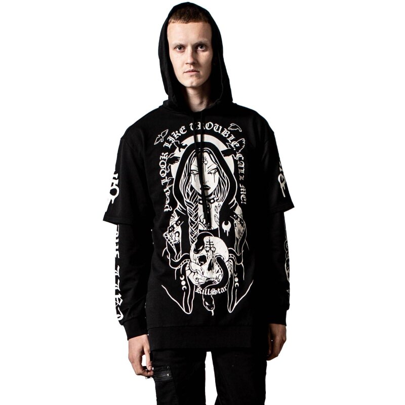 Killstar Haut à capuche - Trouble Hooded Layer Top, € 57,95